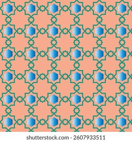 Geometric Islamic Tile Pattern design.