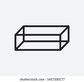 Geometric isometric sign vector illustration
