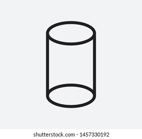 Geometric isometric sign vector illustration