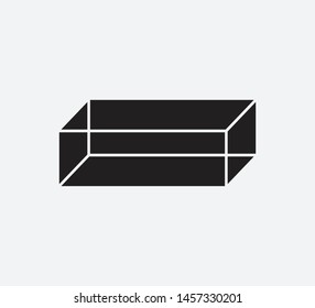 Geometric isometric sign vector illustration