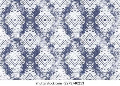 Geometric kilim ikat pattern with grunge texture and Rug Boho Style ethnic motifs, pixel image, mixed ethnic design pattern with distressed texture and effect,Design for printing business.