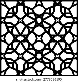 Geometric Knotwork: An intricate display of interwoven lines forming a captivating knotwork pattern, showcasing precision, symmetry, and artistic complexity.