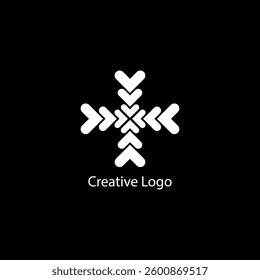 geometric L creative logo design simetri pattern abstract background texture art brand print