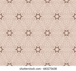 geometric lace pattern. vector illustration. For design, wallpaper, background fills, fill, card, banner, flyer. Ethnic ornament. beige color