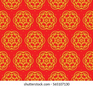 geometric Lace seamless pattern. floral ornament. Creative Vector illustration. for design invitation, background, wallpaper