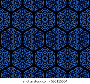 geometric Lace seamless pattern. floral ornament. Creative Vector illustration. for design invitation, background, wallpaper