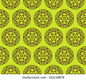 geometric Lace seamless pattern. floral ornament. Creative Vector illustration. for design invitation, background, wallpaper