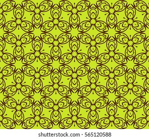 geometric Lace seamless pattern. floral ornament. Creative Vector illustration. for design invitation, background, wallpaper