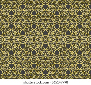 geometric Lace seamless pattern. floral ornament. Creative Vector illustration. for design invitation, background, wallpaper