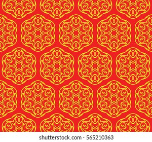 geometric Lace seamless pattern. floral ornament. Creative Vector illustration. for design invitation, background, wallpaper