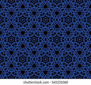 geometric Lace seamless pattern. floral ornament. Creative Vector illustration. for design invitation, background, wallpaper