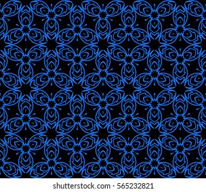 geometric Lace seamless pattern. floral ornament. Creative Vector illustration. for design invitation, background, wallpaper