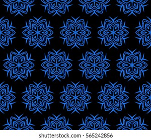 geometric Lace seamless pattern. floral ornament. Creative Vector illustration. for design invitation, background, wallpaper