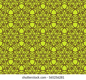 geometric Lace seamless pattern. floral ornament. Creative Vector illustration. for design invitation, background, wallpaper