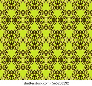 geometric Lace seamless pattern. floral ornament. Creative Vector illustration. for design invitation, background, wallpaper