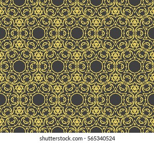 geometric Lace seamless pattern. floral ornament. Creative Vector illustration. for design invitation, background, wallpaper
