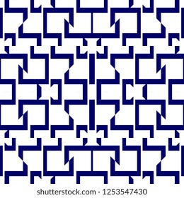 Geometric lacy seamless pattern vector. Wallpaper background for fashion textile print illustration.