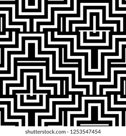 Geometric lacy seamless pattern vector. Wallpaper background for fashion textile print illustration.