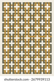 Padrão de treliça geométrica com formas entrelaçadas