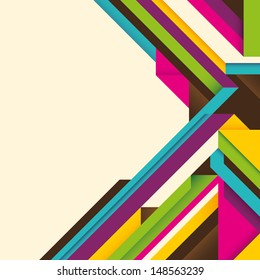 Geometric layout with abstract composition. Vector illustration.