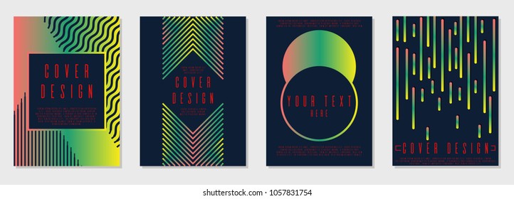 Geometric layout corporate style.  Business card set. Can be used for poster, brochure, magazine, card, book, flyer, banner, anniversary. Trendy corporate style.
