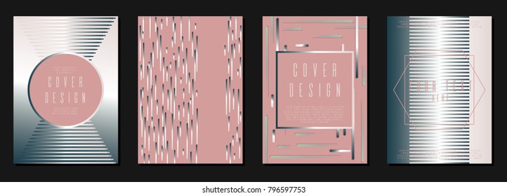 Geometric layout design for your business. A4 brochure title sheet. Can be used for poster, brochure, magazine, card, book, flyer, banner, anniversary
 Trendy corporate style.