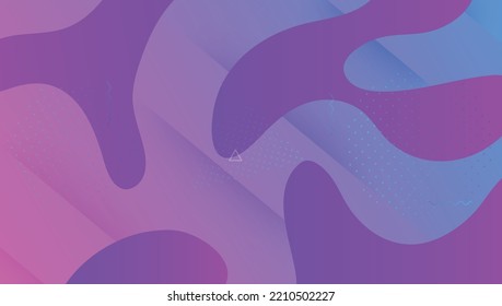 Diseño geométrico. Pancarta de Neon. Violet Memphis Shape. Folleto tecnológico. Wave Digital Flyer. Patrón fluido. Papel móvil. 3d Página De Aterrizaje. Diseño geométrico violeta