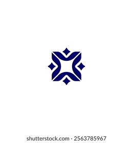 Geometric leaf Abstract Business. minimalist simple design element