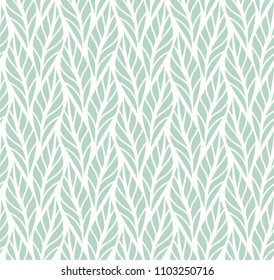 Geometric leaves vector seamless pattern. Abstract vector texture. Leaf background.