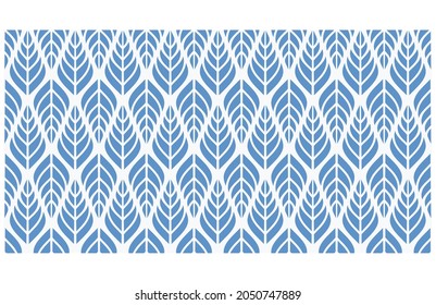 Geometric leaves vector seamless pattern. Abstract vector texture. Leaf background. vector illustration