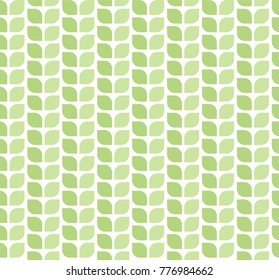 Geometric leaves vector seamless pattern. Abstract vector texture. Leaf background.