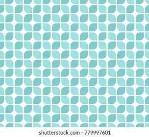 Geometric leaves vector seamless pattern. Abstract vector texture. Leaf background.