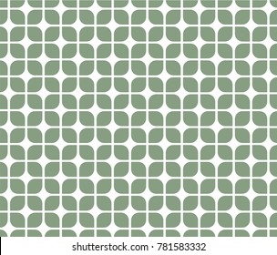 Geometric leaves vector seamless pattern. Abstract vector texture. Leaf background.
