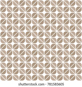 Geometric leaves vector seamless pattern. Abstract vector texture. Leaf background.