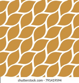 Geometric leaves vector seamless pattern. Abstract vector texture. Leaf background.