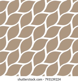 Geometric leaves vector seamless pattern. Abstract vector texture. Leaf background.