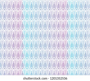 Geometric leaves vector seamless pattern,Trendy gradient shapes composition, Abstract vector texture. Leaf background.