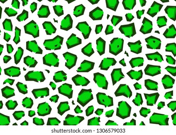 Geometric leopard skin seamless pattern. vector background