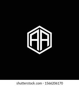 Geometric Letter Aa Logo Design Vector Stock Vector (Royalty Free ...