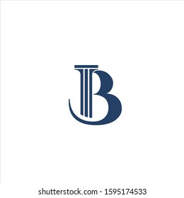 Geometric letter B logo design template elements  concept illustration