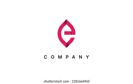 Geometric Letter E Logo. Usable for Business and Branding Company Logos. Flat Vector Logo Design Template Element.