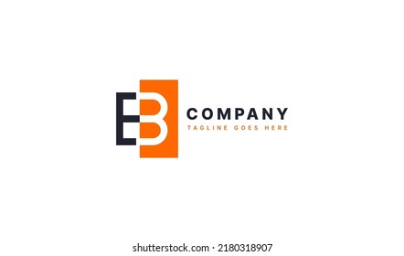 Geometric Letter EB Logo. Usable for Business and Branding Company Logos. Flat Vector Logo Design Template Element.