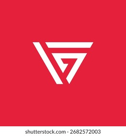 Geometrischer Buchstabe G Pfeillogo Design-Vektorvorlage