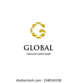 geometric letter G initials for Global logo icon inspiration