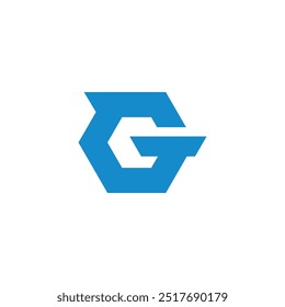 Geometric Letter G logo design vector template