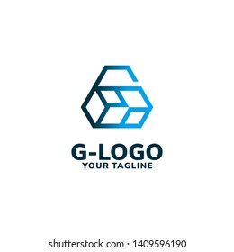 Geometric Letter G Logo on White Background