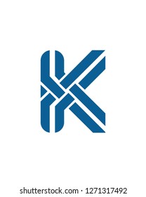 Geometric Letter K logo Template