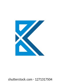 Geometric Letter K logo Template