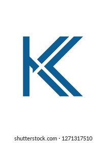 Geometric Letter K logo Template