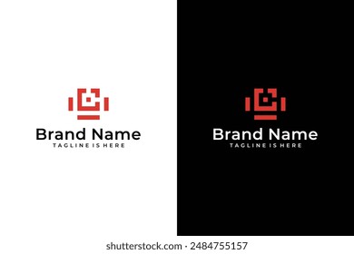 geometric letter L vector logo